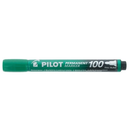 Pilot Маркер перманентный, круглый 1 мм зеленый SCA-100 (G)
