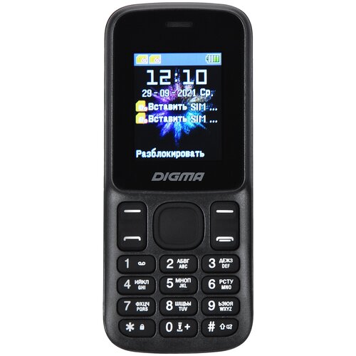 Мобильный телефон Digma A172 черный 109000₽
