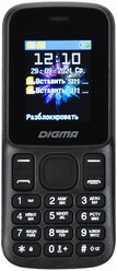 Сотовый телефон DIGMA LINX A172 черный