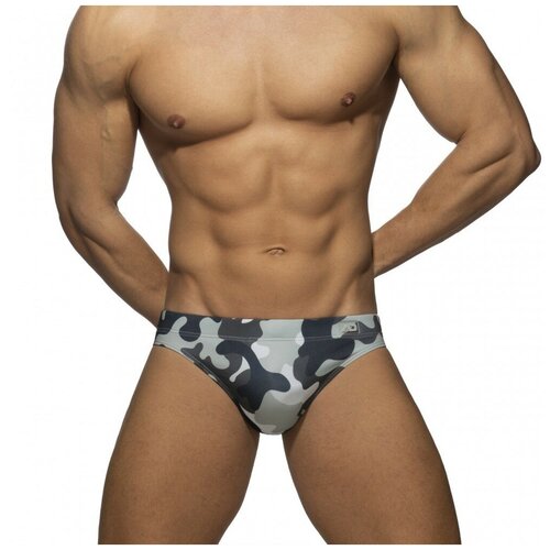 фото Плавки-брифы "basic ad swim brief - camouflage / charcoal" / addicted / камуфляж / размер 2xl