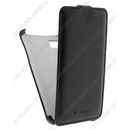 Кожаный чехол для Lenovo K910 Vibe Z Armor Case (Черный)