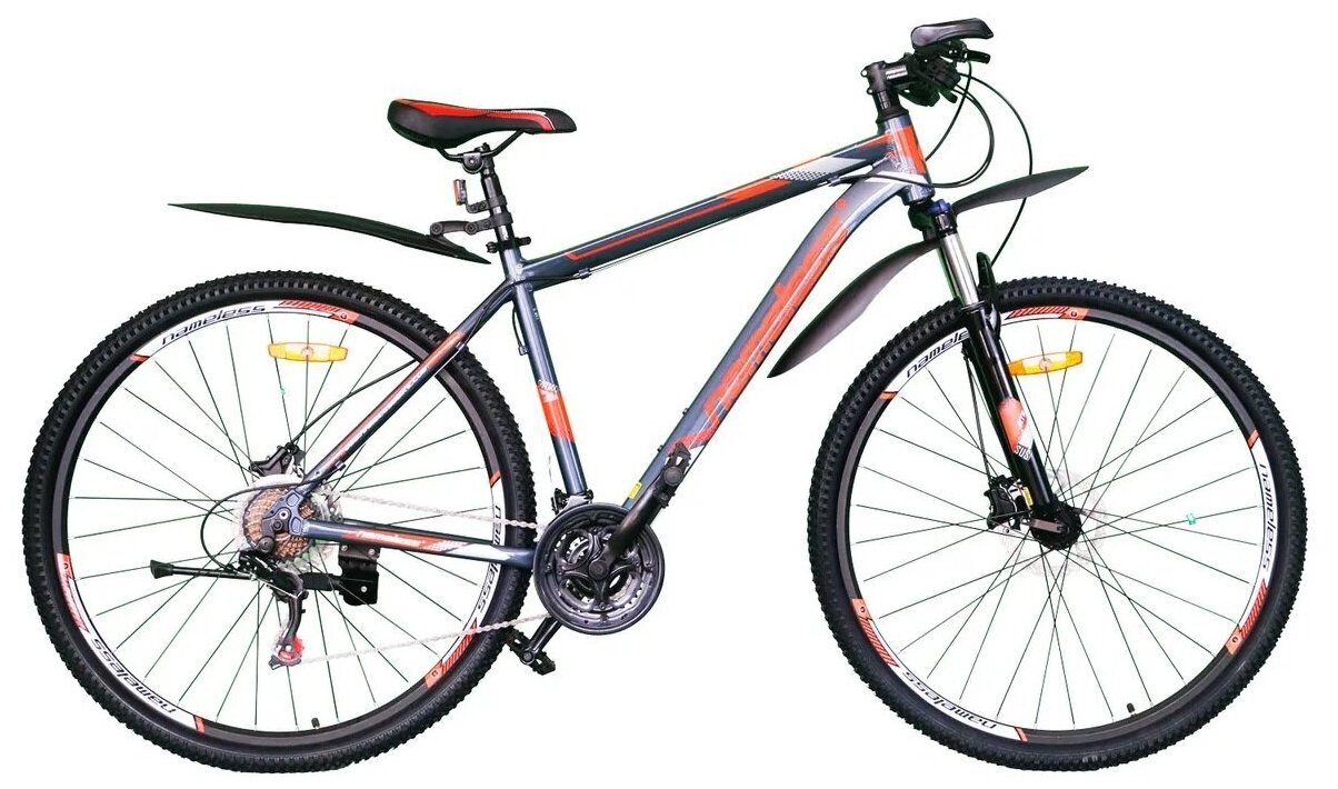 Велосипед 29" Nameless G9700DH, серый/оранжевый 19" рама