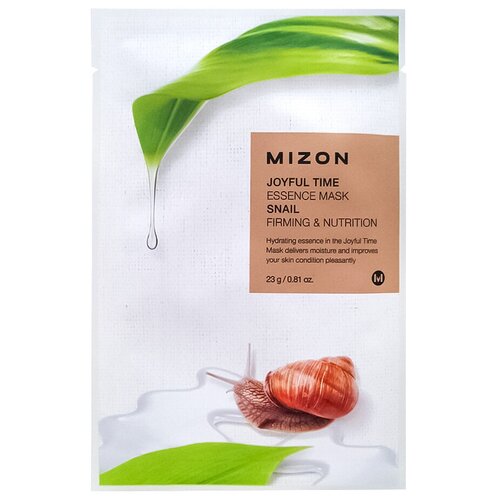 Тканевая маска для лица Mizon с экстрактом улиточного муцина - Joyful Time Essence Mask Snail
