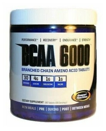 Gaspari Nutrition ВСАА 6000 - 180 таб.