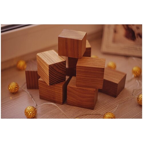 фото Кубики деревянные для расслабления рук и мыслей srwood, игрушка антистресс, набор кубиков для детей и взрослых из натурального дерева (9 шт.)