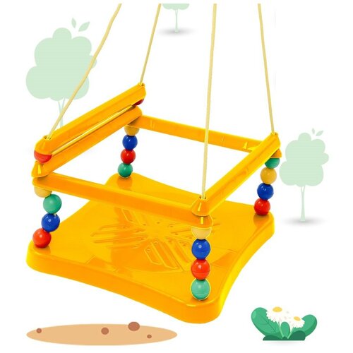 Качели Подвесные, Детские, До 40 кг, Прямоугольный Поручень, Развивается общая Моторика, Координация Движений, В Дом, Для Квартиры, Для Дачи