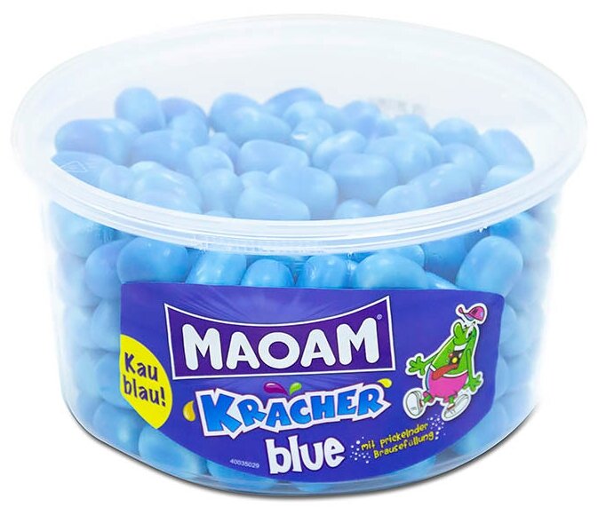 Haribo Жевательные конфеты MAOAM "KRACHER blue" (банка) 1200г - фотография № 2