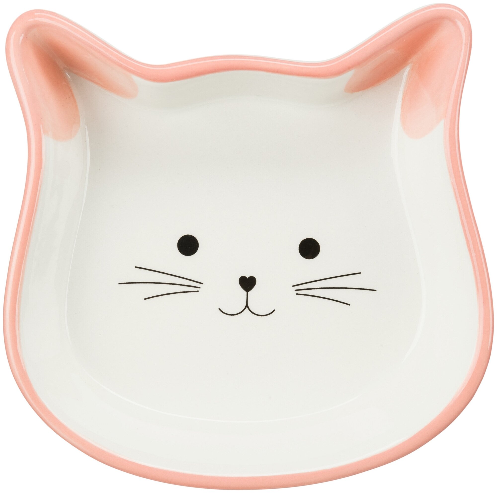 Миска керамическая Cat face, Trixie (товары для животных, 0,25 л/12 см, цвета в ассортименте, 24494)