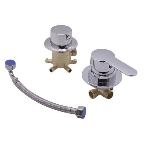 Смеситель для душевой кабины под штуцер встраиваемый 3 режима HANSEN HL38023