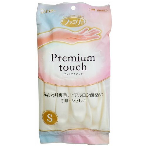 Перчатки ST Family Premium Touch виниловые (средней толщины, с внутренним покрытием и гиалуроновой кислотой), размер M
