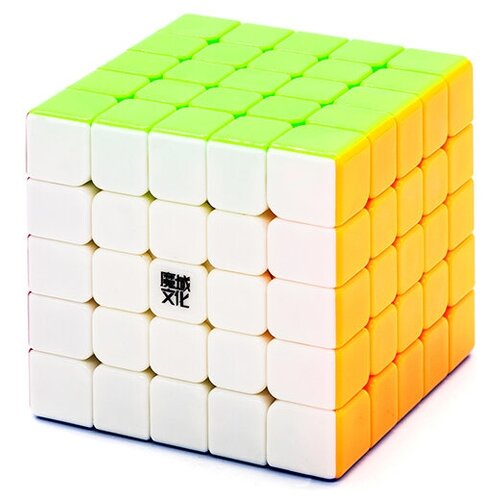 Скоростной магнитный кубик Рубика MoYu 5x5x5 AoChuang GTS M Цветной пластик moyu aochuang gts m 5x5 magnetic black stickerless smart cube magic cube speed puzzle cubes educational toys for children
