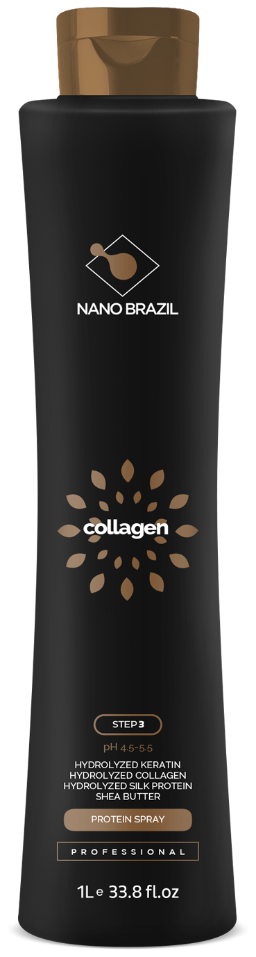Протеиновый спрей COLLAGEN для выпрямления и коллагенирования волос шаг 3, 1000 мл