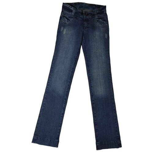 Джинсы MEWEI, размер 170, синий джинсы mewei полуприлегающий силуэт размер 134 синий