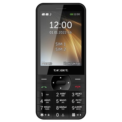 Телефон teXet TM-D423, 2 SIM, черный