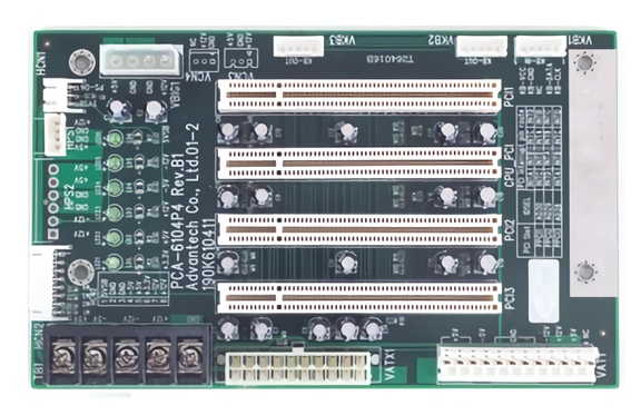 PCA-6104P4-0B2E Backplane 4 слота, 1 сегмент, 4xPCI, размер 110*180мм