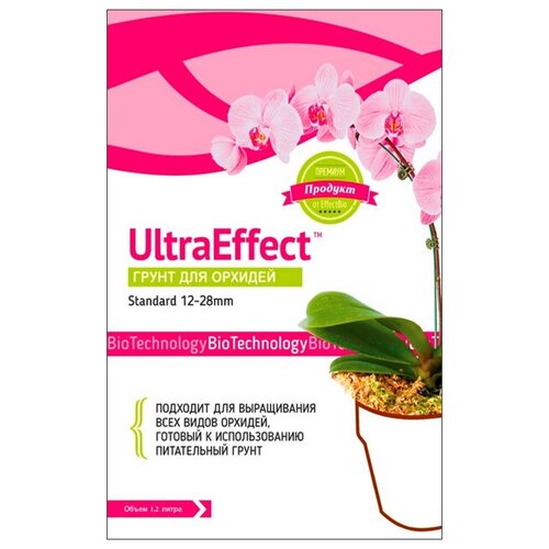 Субстрат для орхидей UltraEffect Standard 12-28мм 1,2л грунт для орхидей ultraeffect standard 1