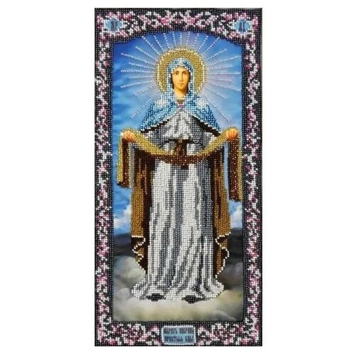 Набор вышивки бисером Богородица Покрова, 18x36 см, Вышиваем бисером