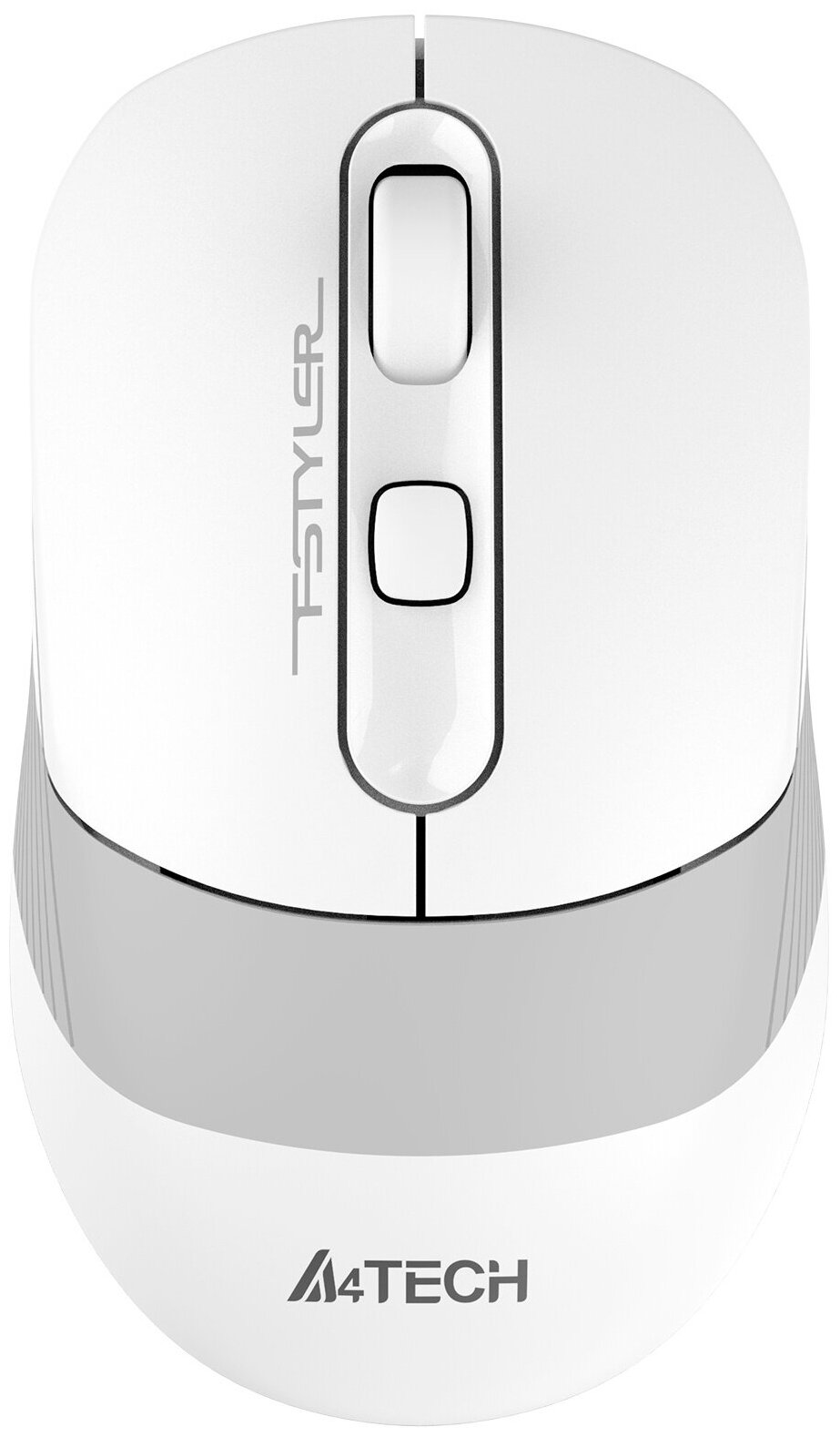 Мышь A4Tech Fstyler FB10C белыйсерый оптическая 2400dpi беспроводная BTRadio USB 4but