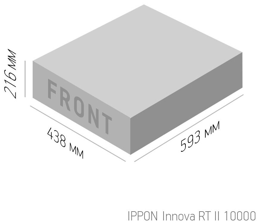 IPPON Источник бесперебойного питания Ippon Innova RT II 10000 10000Вт 10000ВА черный 1005633