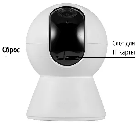 Беспроводная IP Wi-Fi камера видеонаблюдения Smart WiFi Camera 1080P White / С ночной съемкой и датчиком движения поворотная с обзором 360 / Видеоняня - фотография № 4