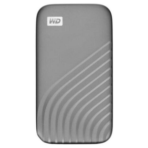 SSD жесткий диск WDC WDBAGF5000AGY-WESN USB-C 500GB EXT. серый