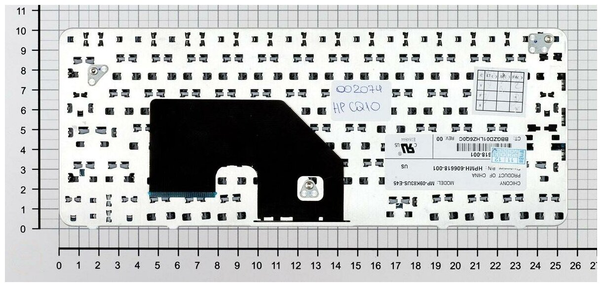 Клавиатура для ноутбука HP Compaq 606618-251 черная