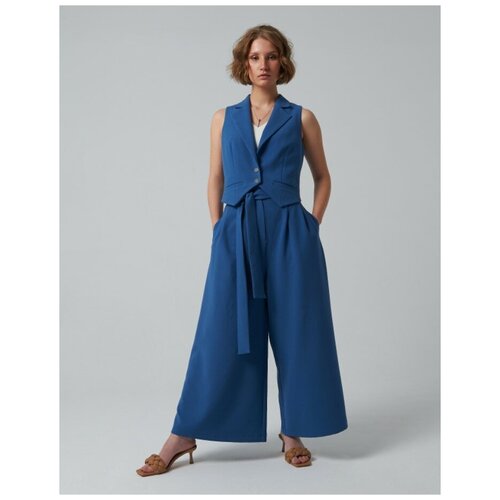 Брюки кюлоты  moonlit, размер 46, голубой