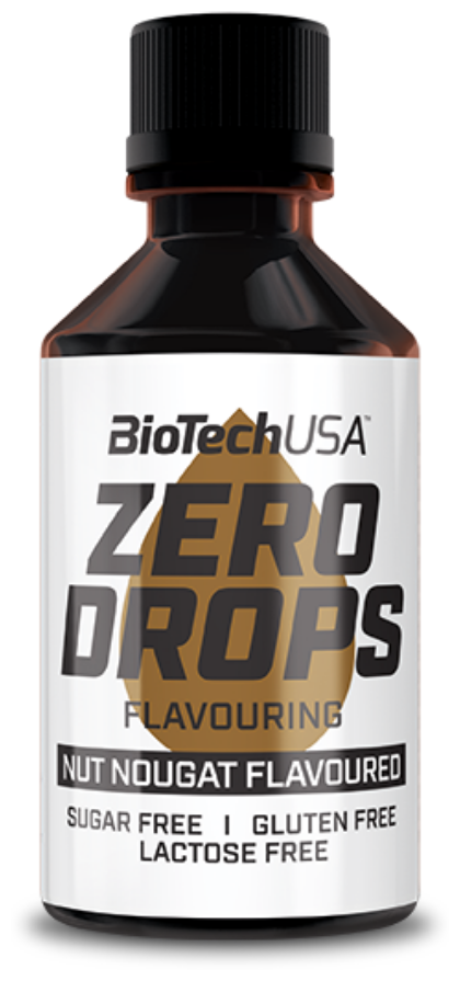 BioTechUSA Zero Drops 50 мл, нуга с орехами
