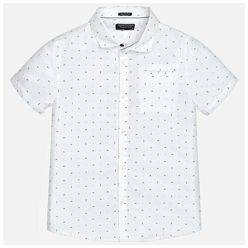 Рубашка Mayoral, размер 166, белый рубашка mayoral размер 10 лет серый