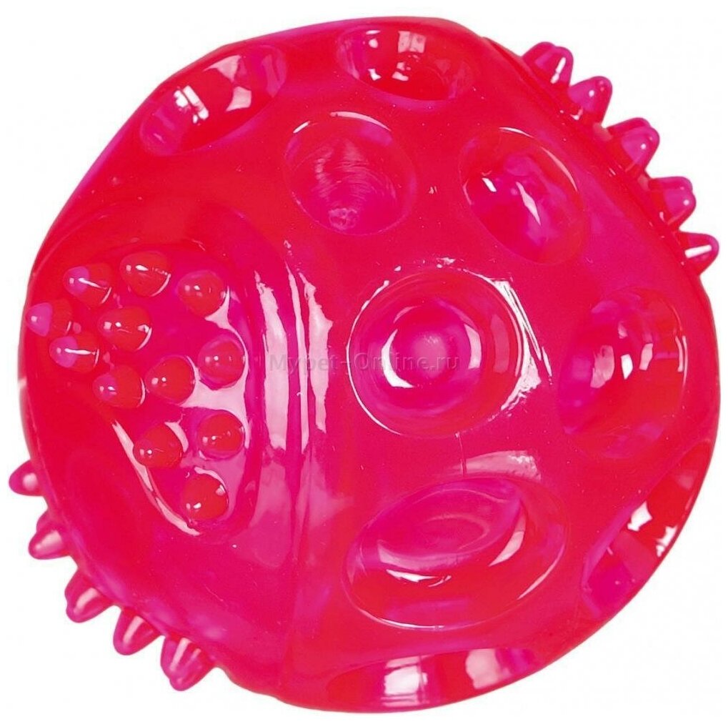 Trixie игрушка Мяч светящийся для собак, силикон (6,5 см) - фото №2