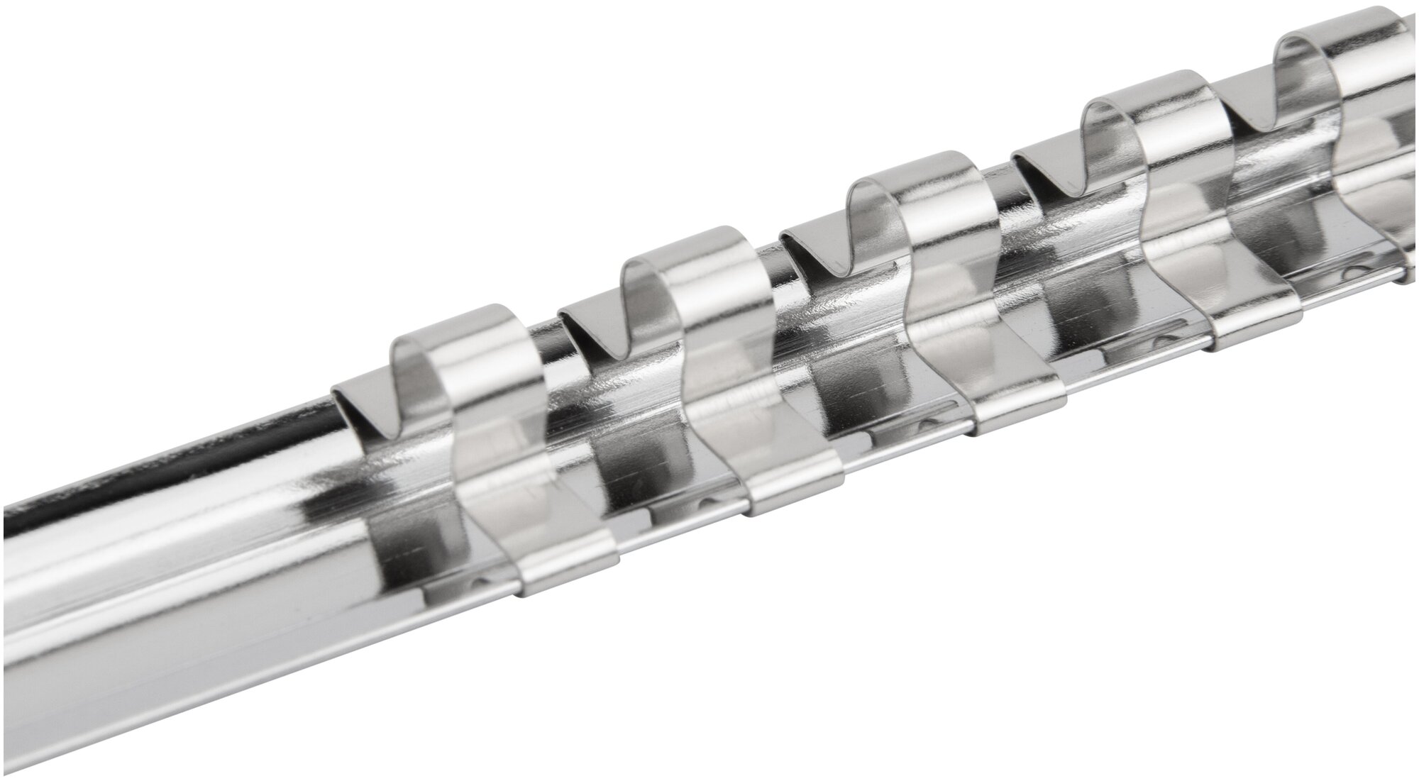Настенная металлическая рейка для торцевых головок NORGAU Industrial с 12 держателями под квадрат 1/4" 230 мм