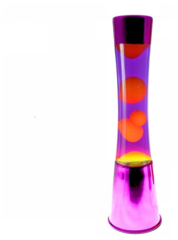 Лава-Лампа Оранжевая/Фиолетовая 40 см (фиолетовый корпус)