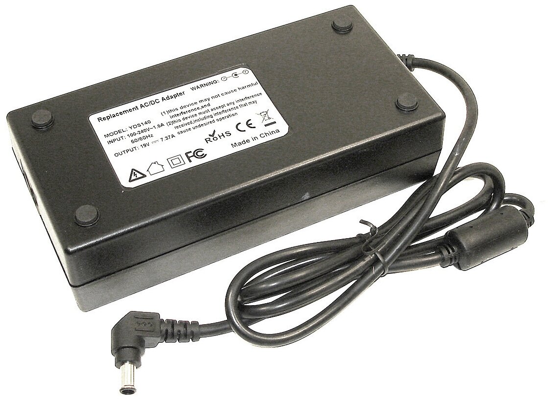 Блок питания для монитора и телевизора LCD 19V 737A 140W 65x44mm OEM 191500₽