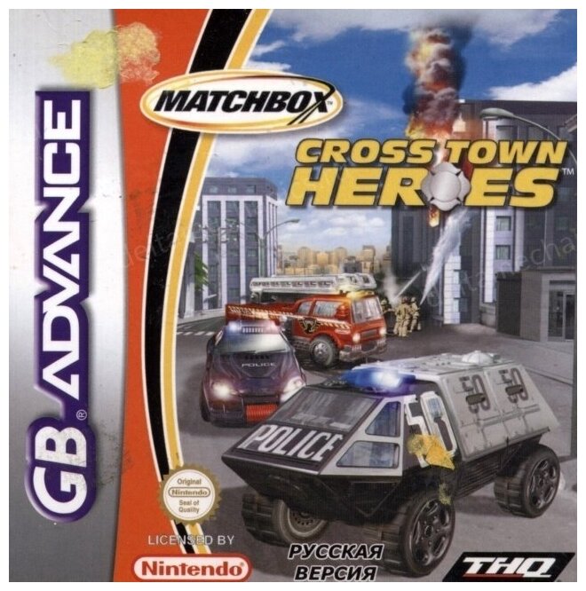 Match box Cross Town Heroes (игра для игровой приставки GBA)