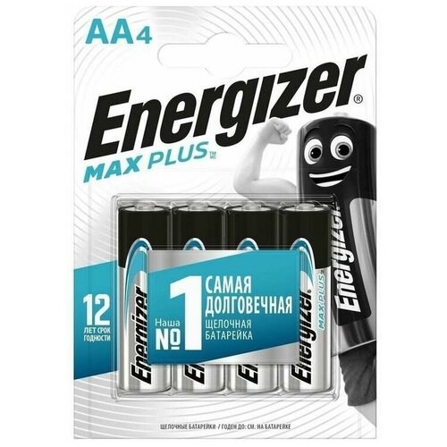 Батарейки Energizer MAX Plus E91/AA 4 шт/бл Alkaline 7638900423266 16166273 батарейки energizer max энерджайзер макс плюс plus aa e91 bp4 пальчиковые 4 шт на блистере