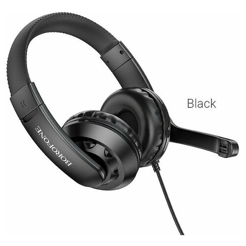 Наушники Borofone BO102 игровые полноразмерные микрофон 35 мм 12 м чёрные 150300₽