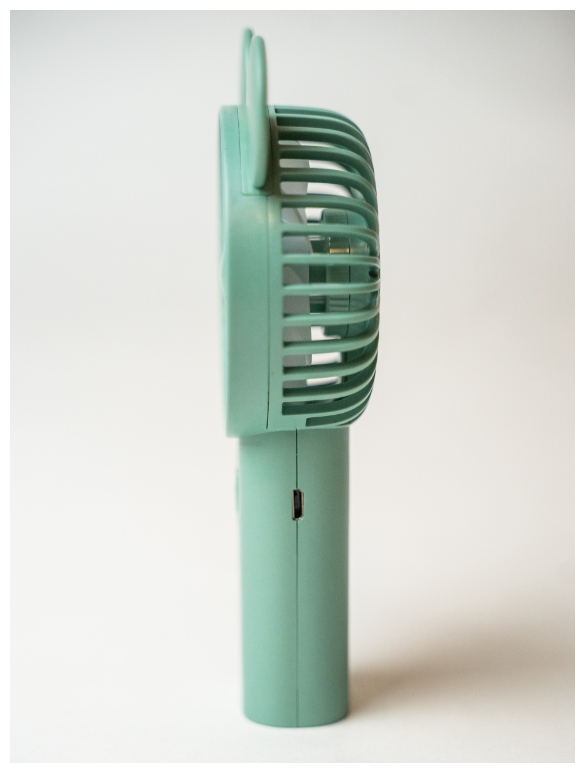 Настольный вентилятор / вентилятор ручной с ушками / Портативный мини-вентилятор ручной / зеленый - фотография № 3