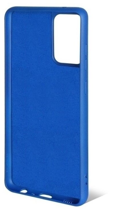 Чехол-накладка с микрофиброй для Samsung Galaxy A72 SM-A725F (blue) DF - фото №2