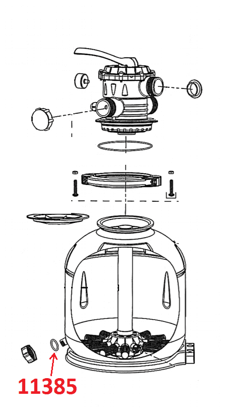 Уплотнительное кольцо для сливной пробки песочных фильтр насосов 11385