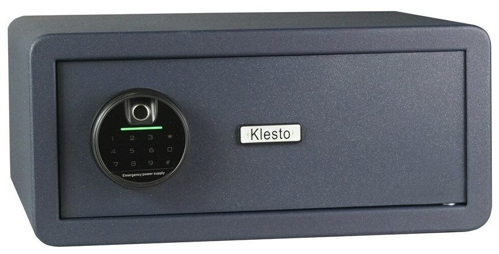 Сейф для денег и документов. Сенсорный биометрический замок Klesto Smart 1R ВхШхГ 200х450х400 мм
