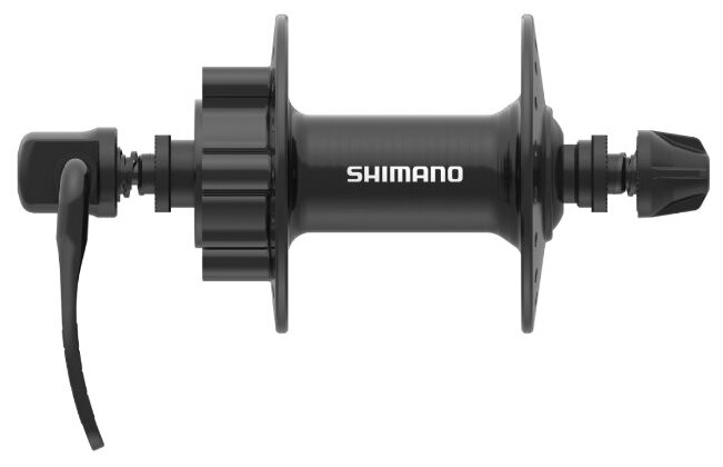 Втулка передняя Shimano Tourney HB-TX506, 36 отверстий, 6 болтов, черная, EHBTX506AAL