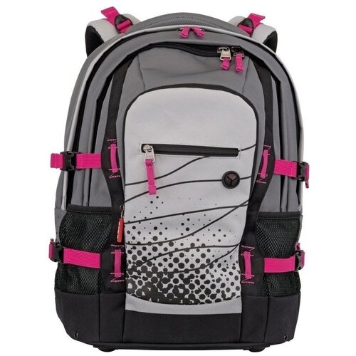 Рюкзак повседневный легкий 4YOU Jampac 1200г, серо-розовый