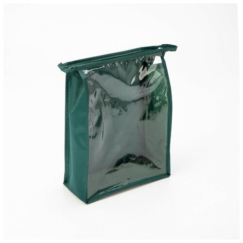 фото Косметичка на молнии, цвет зелёный art-p