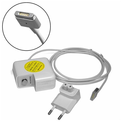 кабель со штекером magsafe2 t образный для адаптера блока питания 85w зарядного устройства ноутбука apple macbook pro начиная с 2012г выпуска Блок питания для ноутбука Apple MacBook 14.85V 3.05A (MagSafe2) 45W MD592