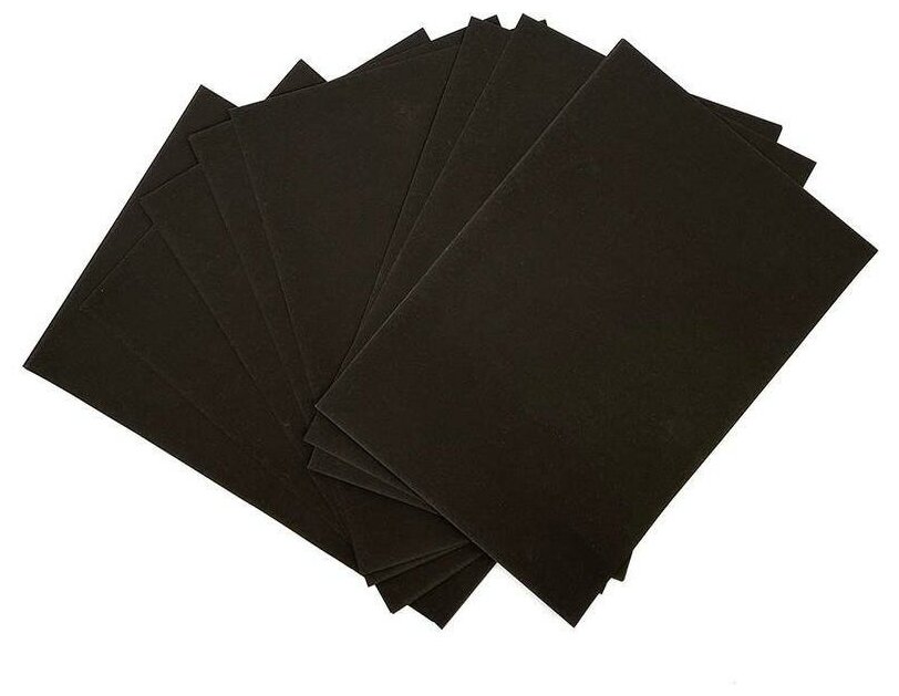 Картон цветной немелованный Апплика (А4, 20 листов, черный) (С2672-01)