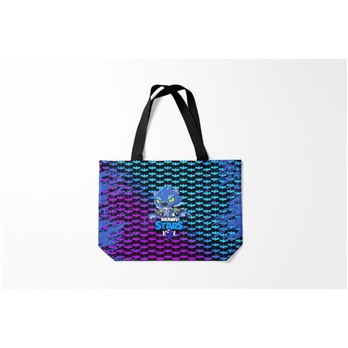 фото Сумка-шоппер / 46х35 см / геймерам / brawl stars leon оборотень. burnettie