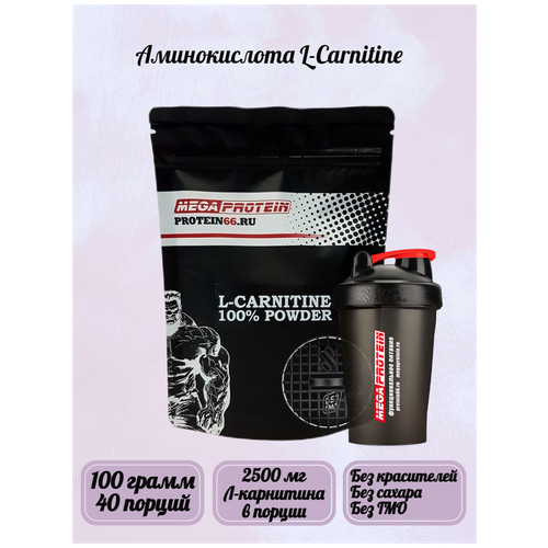фото Л-карнитин / l-carnitine 100 гр megaprotein
