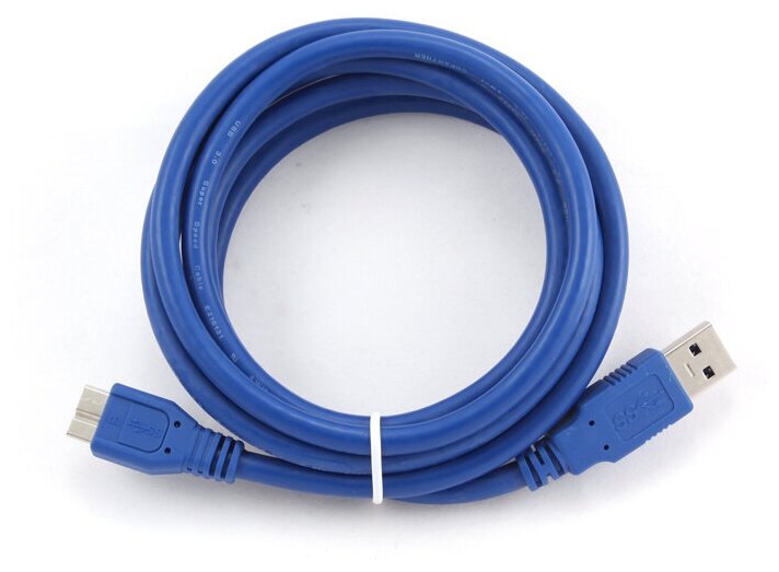 Кабель USB3.0(Am)-microUSB , Gembird, 0,5м, синий (CCP-mUSB3-AMBM-0.5M) - фото №3