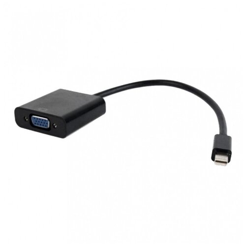 Переходник DisplayPort 0.15м Cablexpert A-DPM-VGAF-02 круглый черный кабель cablexpert mini displayport vga 0 15 метра a mdpm vgaf 02 1272499