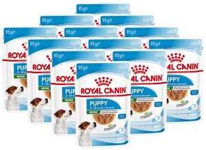 Влажный корм для щенков Royal Canin при чувствительном пищеварении 12 шт. х 85 г (для мелких пород)